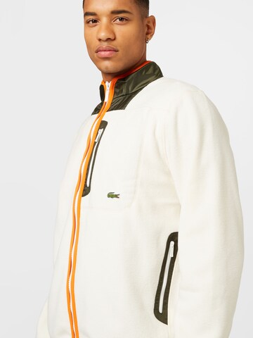 LACOSTE Fleecejacke in Beige