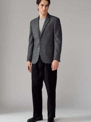 Next Slim fit Suknjič | siva barva