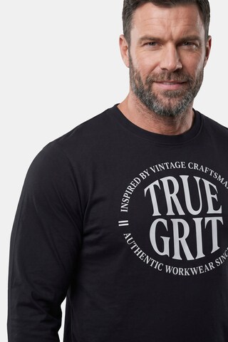 Men Plus Shirt in Zwart