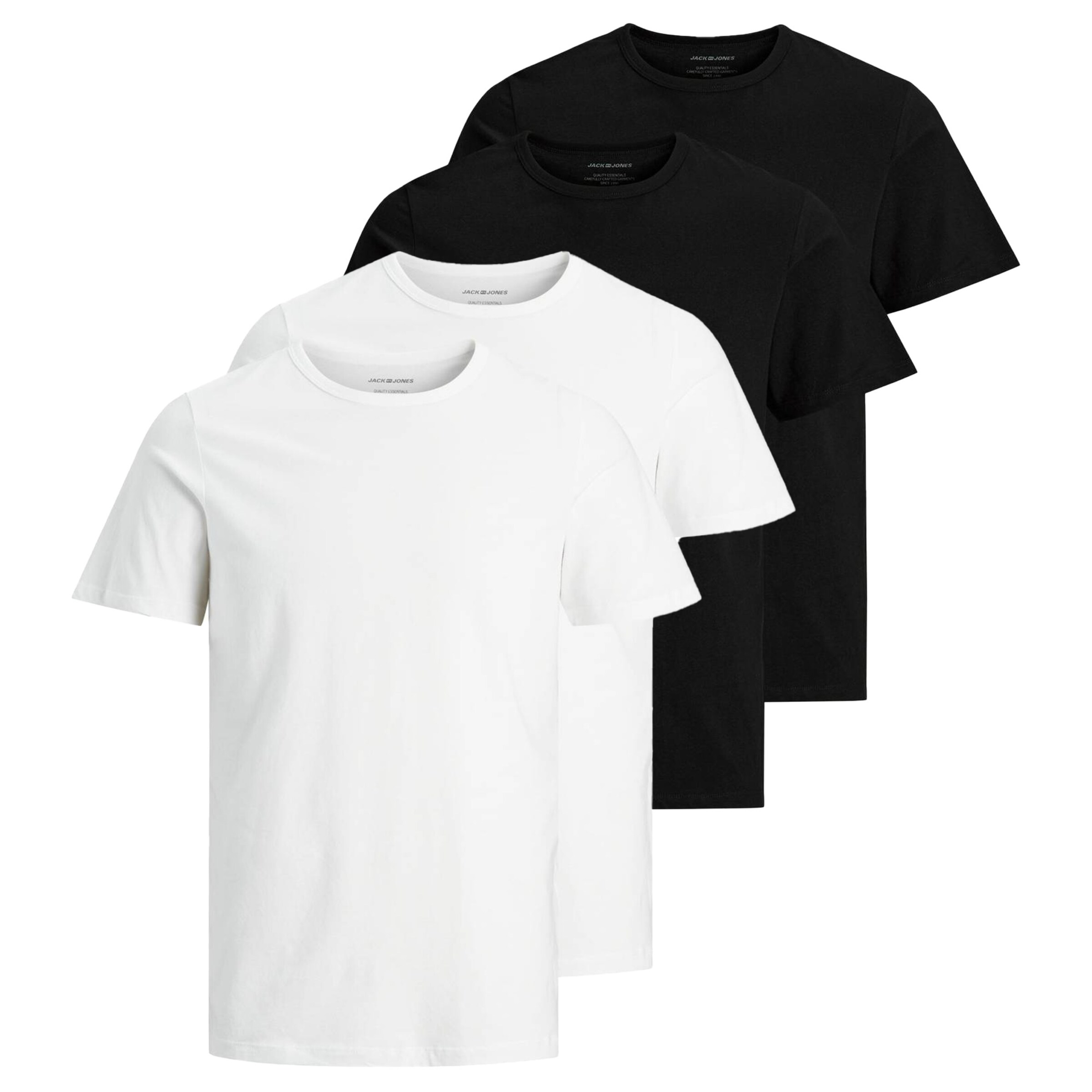 JACK & JONES Camiseta en negro / blanco, Vista del producto
