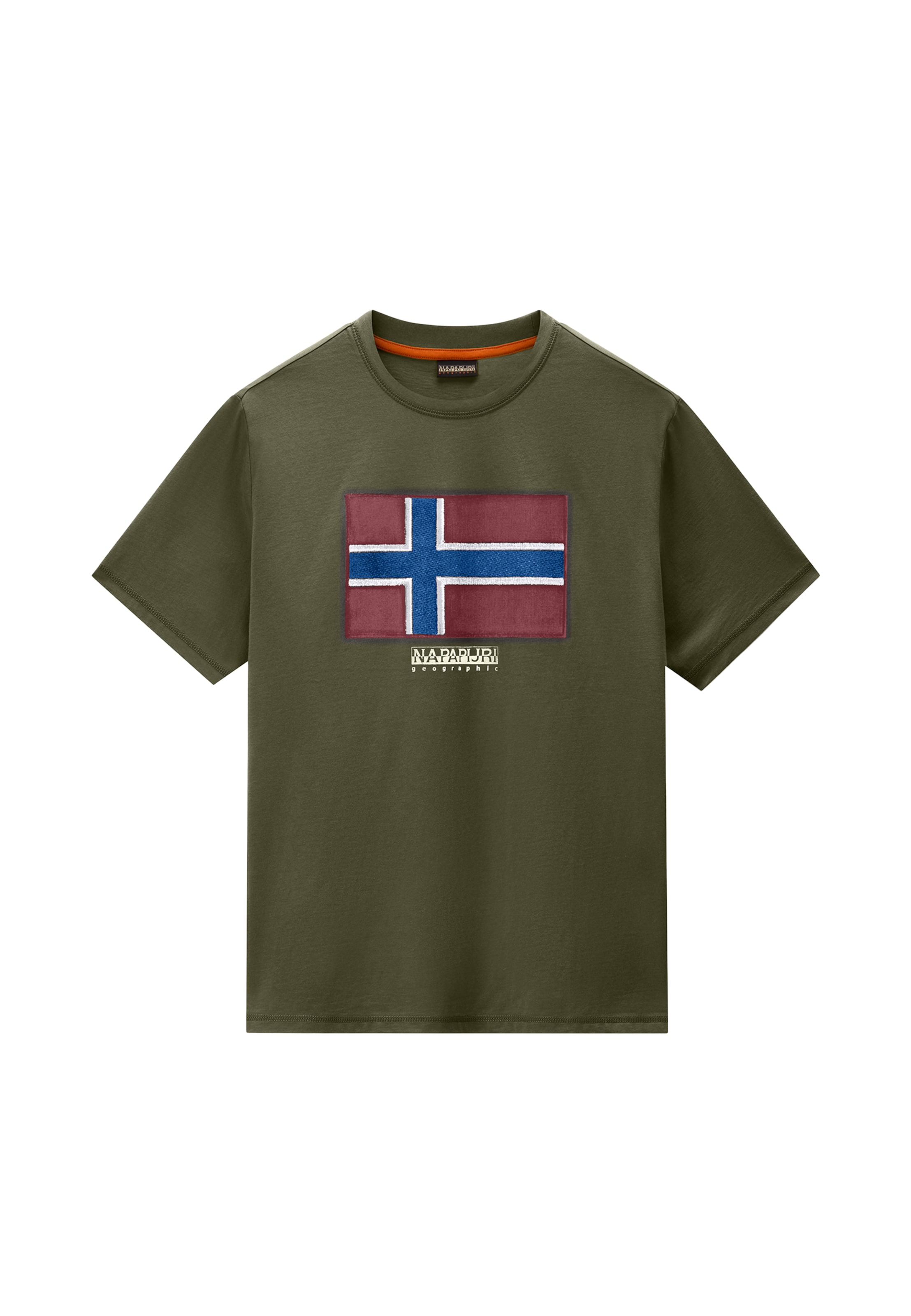 NAPAPIJRI Bluser & t-shirts 'FLAG TIKI' i grøn: forside