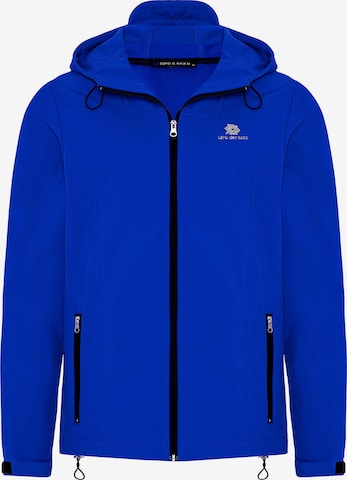 CIPO & BAXX Between-Season Jacket in Blue: front