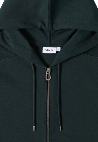 CECIL Zip-Up Hoodie in Green
