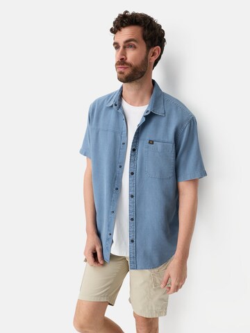 CAMEL ACTIVE Regular fit Button Up Shirt in Blue