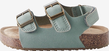 Next - Zapatos abiertos en verde: frente