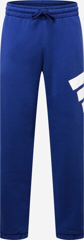 ADIDAS PERFORMANCE Tapered Workout Pants in Blue: front