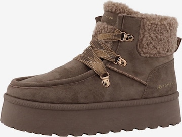 Boots TOM TAILOR en marron : devant