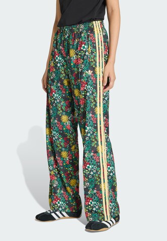 ADIDAS ORIGINALS Loose fit Trousers 'Adidas Originals x Liberty London' in Black: front