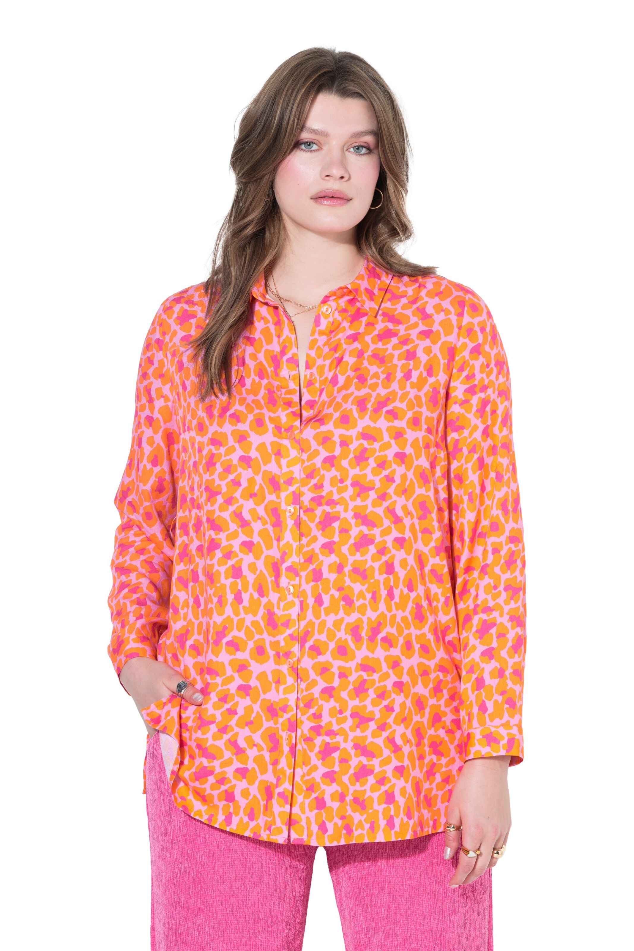 Studio Untold Blouse in Oranje: voorkant