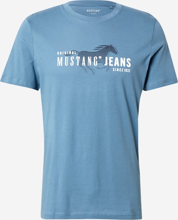 MUSTANG Koszulka 'AUSTIN' w kolorze niebieski: przód