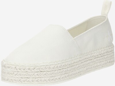 Calvin Klein Jeans Alpargatas en blanco / blanco lana, Vista del producto