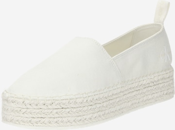 Calvin Klein Jeans Espadrillo värissä valkoinen: edessä