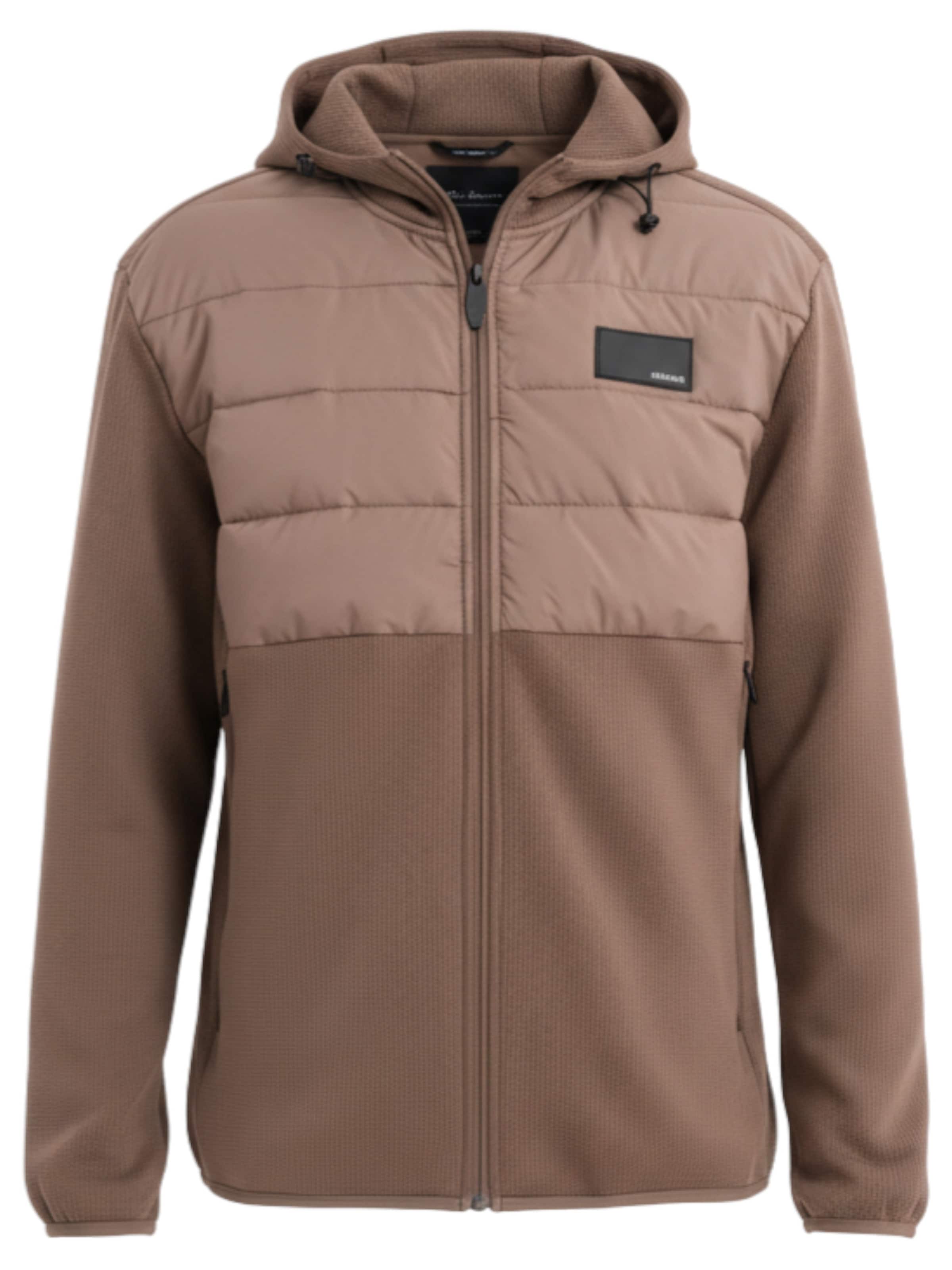 Ombre Jacke in Braun: Vorderseite