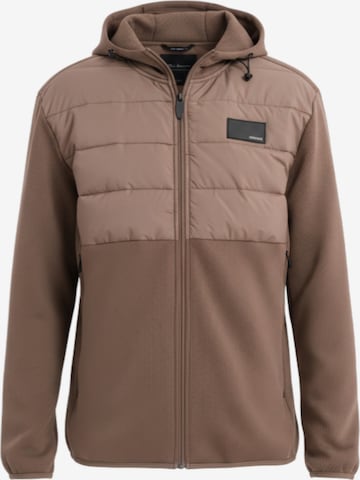 Ombre Jacke in Braun: Vorderseite
