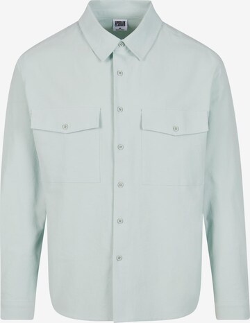 Comfort fit Camicia di Urban Classics in verde: frontale