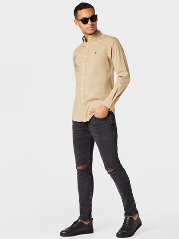 Polo Ralph Lauren Slim Fit Paita värissä beige