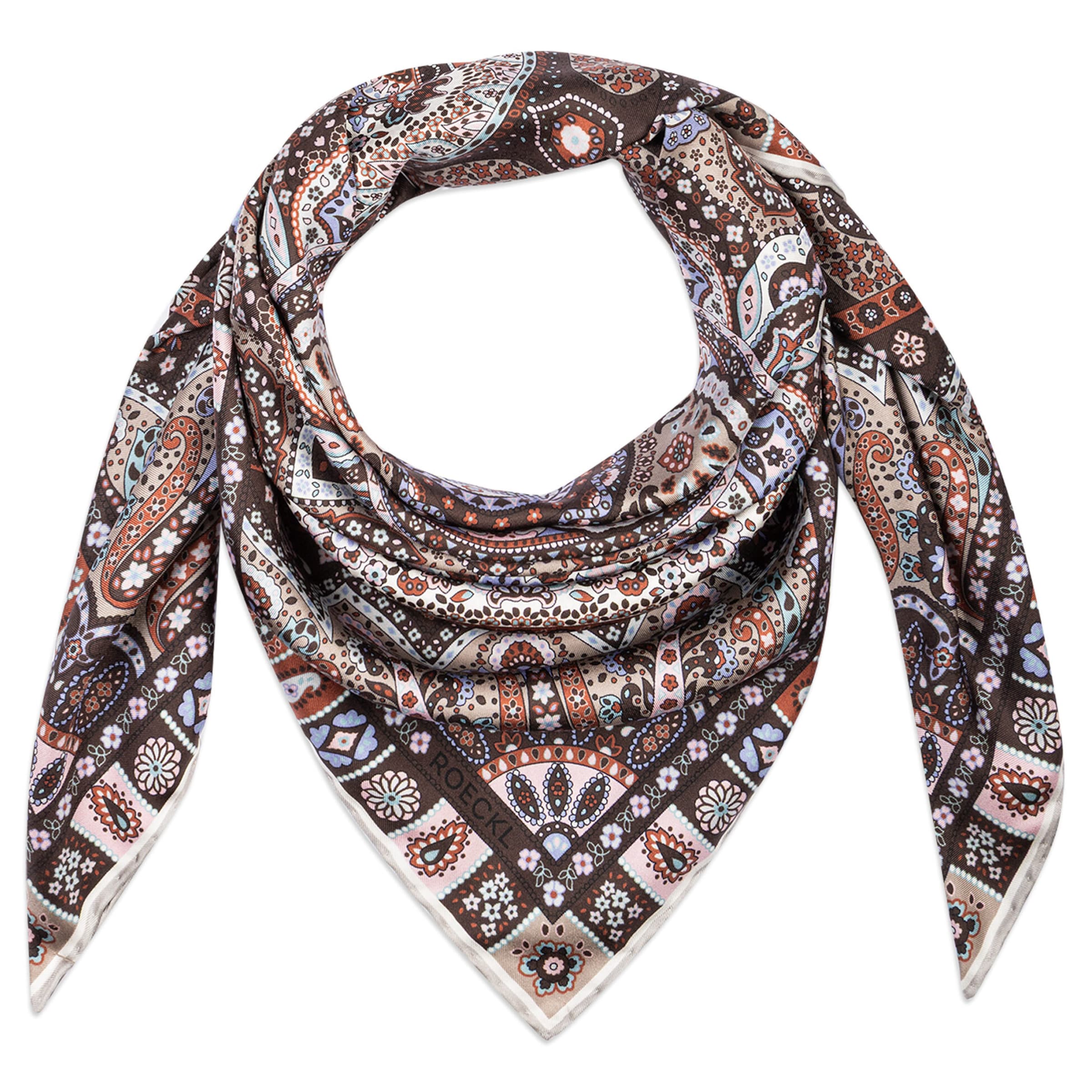 Foulard di Roeckl in beige: frontale