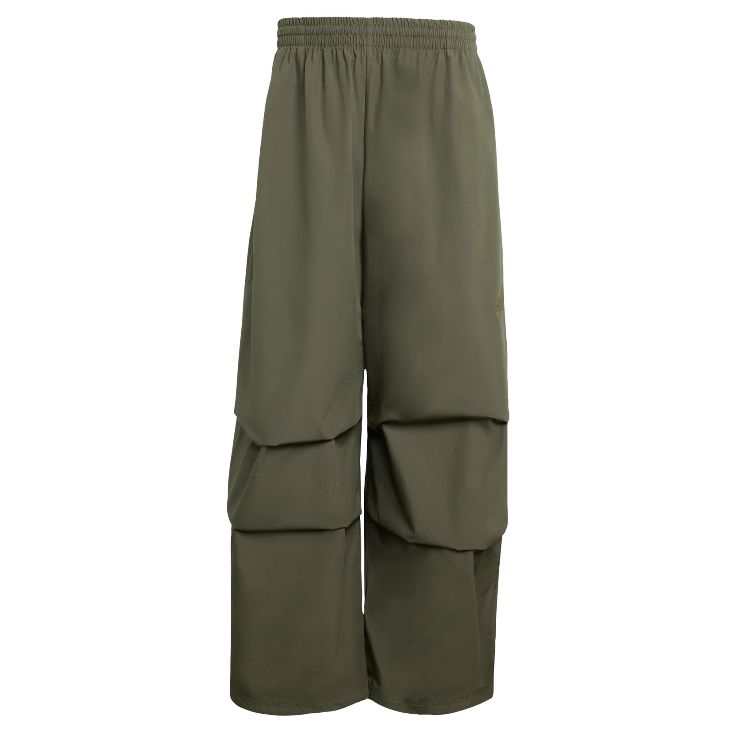 Wide leg Pantaloni sportivi 'City Tech' di ADIDAS SPORTSWEAR in verde: frontale