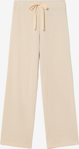 Thinking MU Loosefit Hose 'Trash Eri' in Beige: predná strana