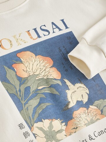 Sweat-shirt 'Hokusai' Next en beige