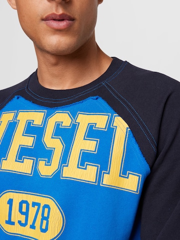 DIESEL Sweatshirt 'RAGLEN' in Blauw