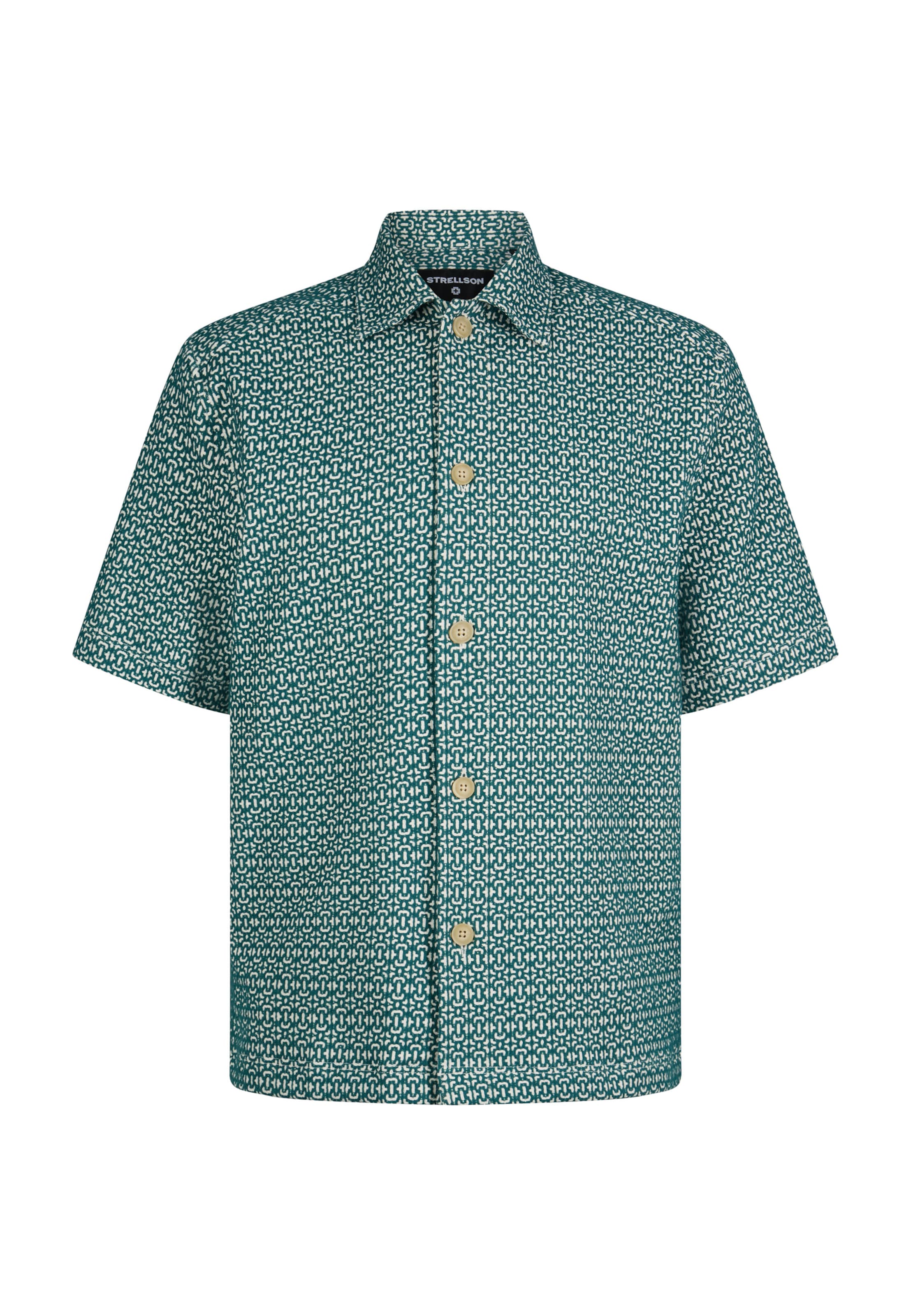 STRELLSON Slim fit Overhemd in Groen: voorkant