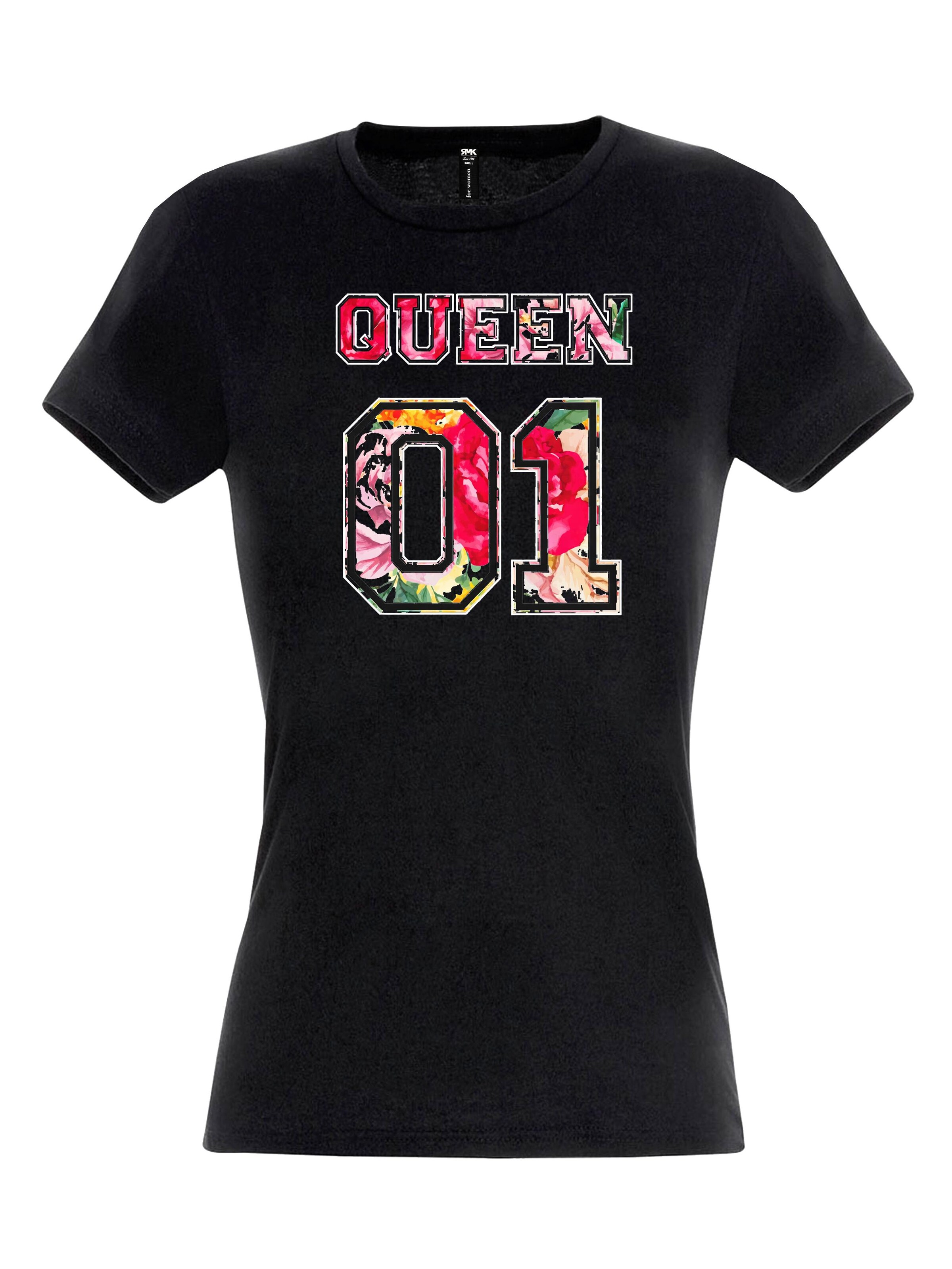 RMK Shirt '"QUEEN"'‌‌‌‌ in Schwarz: Vorderseite