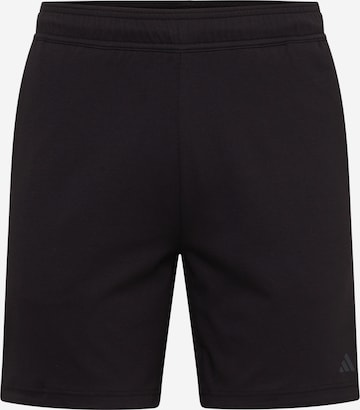 ADIDAS PERFORMANCE Regular Workout Pants 'Base ' in Black: front