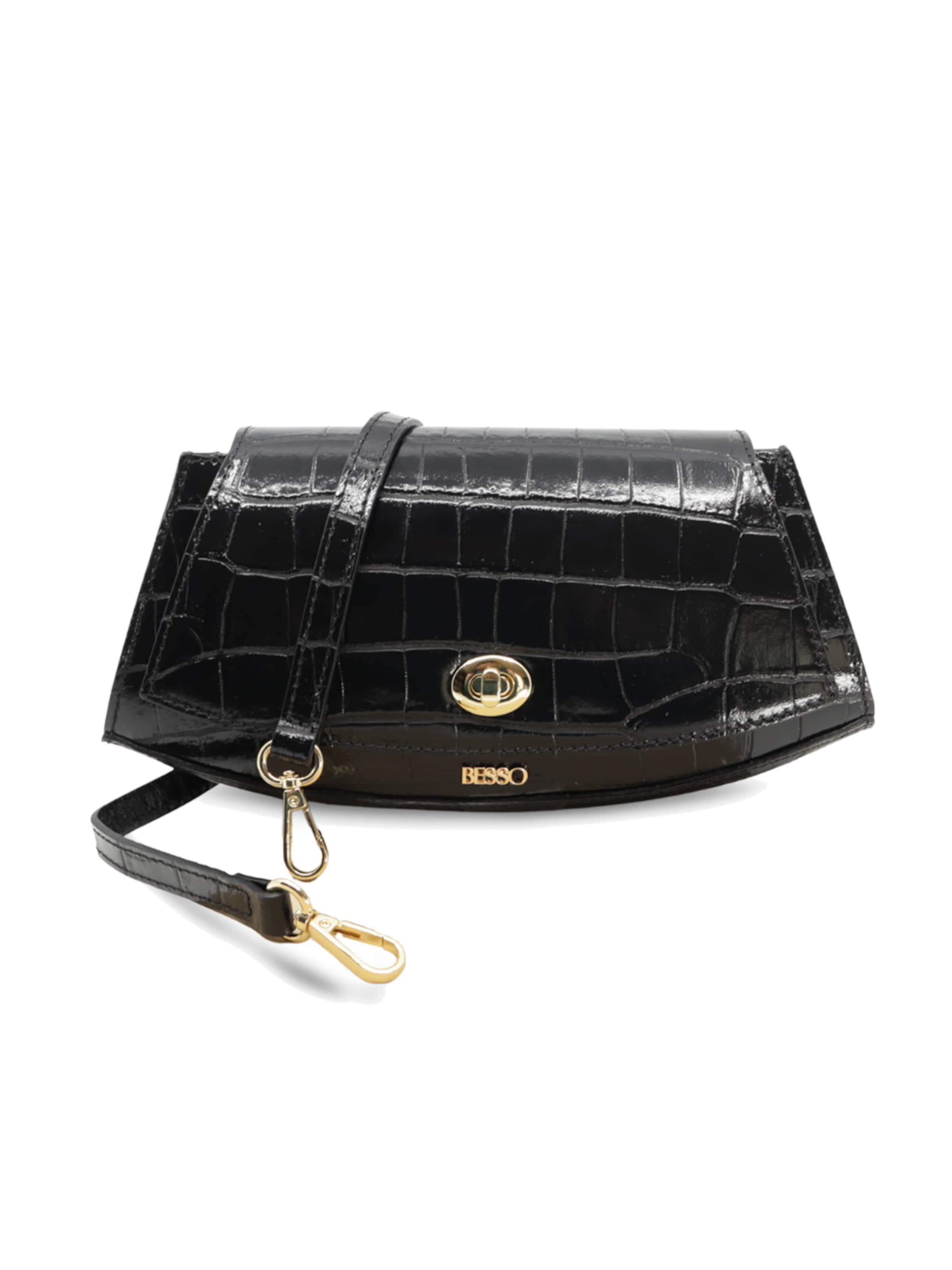 BESSO Handbag 'Fascino Eclettico' in Black: front