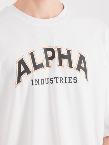 ALPHA INDUSTRIES Тениска в бяло