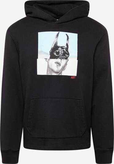 Zadig & Voltaire Sweatshirt 'SANCHO' i pastellblå / grå / svart / vit, Produktvy