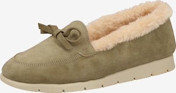 Darkwood Moccasins in Green: front