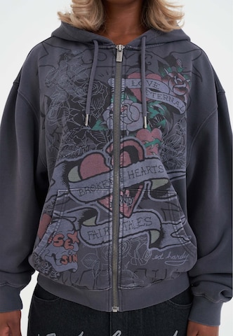 Veste de survêtement Ed Hardy en gris