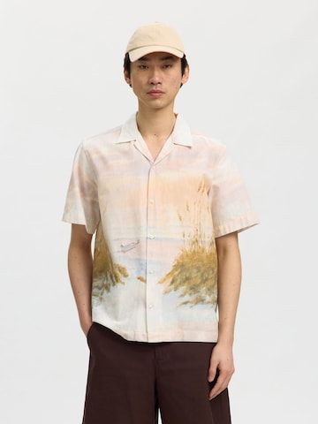 SELECTED Comfort Fit Hemd in Blau: Vorderseite