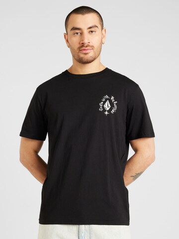 Volcom - Camisa 'MADITI' em preto: frente