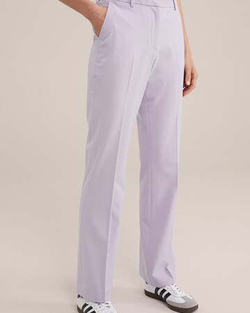 WE Fashion Regular Pants in Purple: front