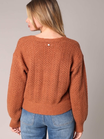 Deeluxe Gebreid vest 'Dorfi' in Oranje