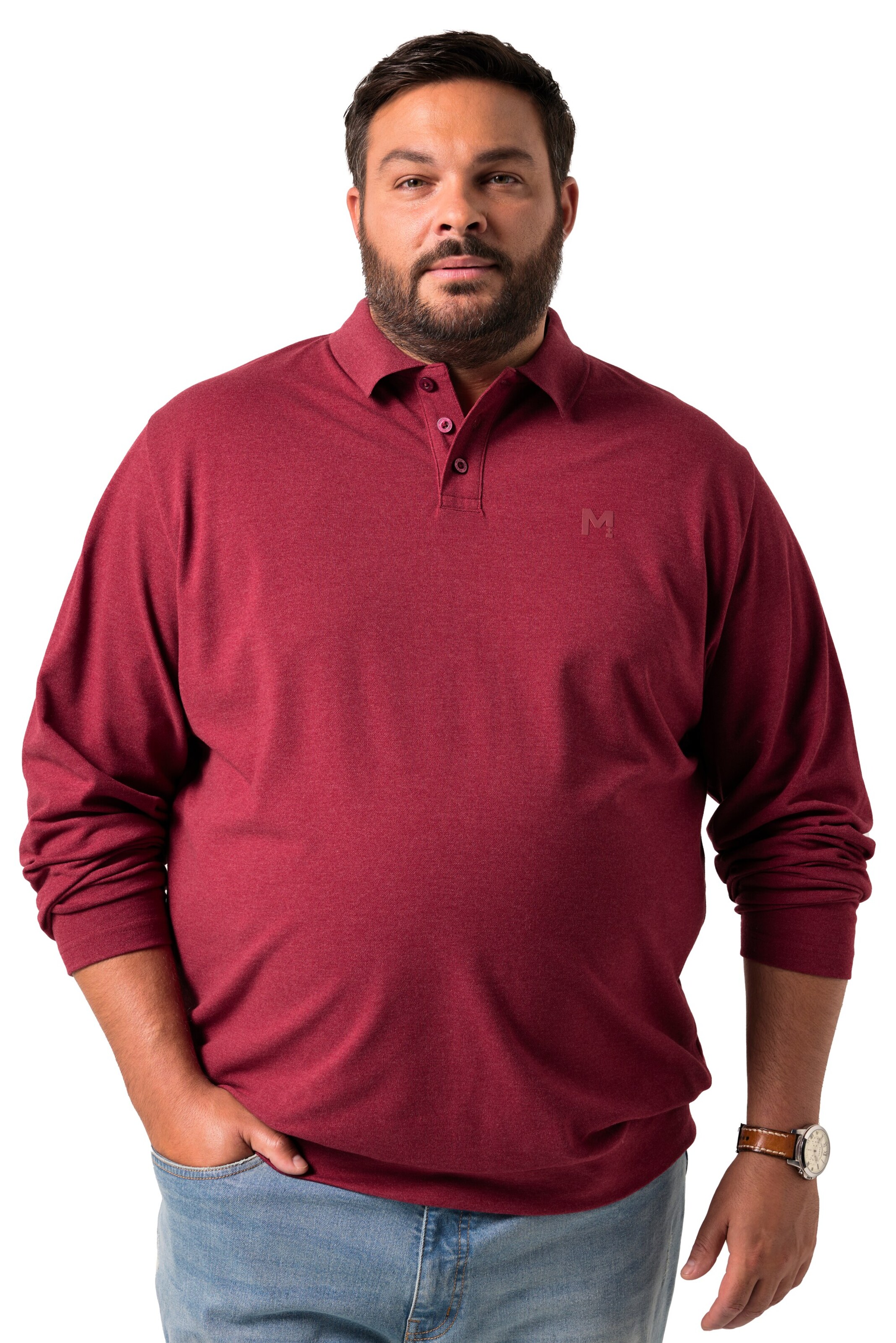 Men Plus Shirt in Red