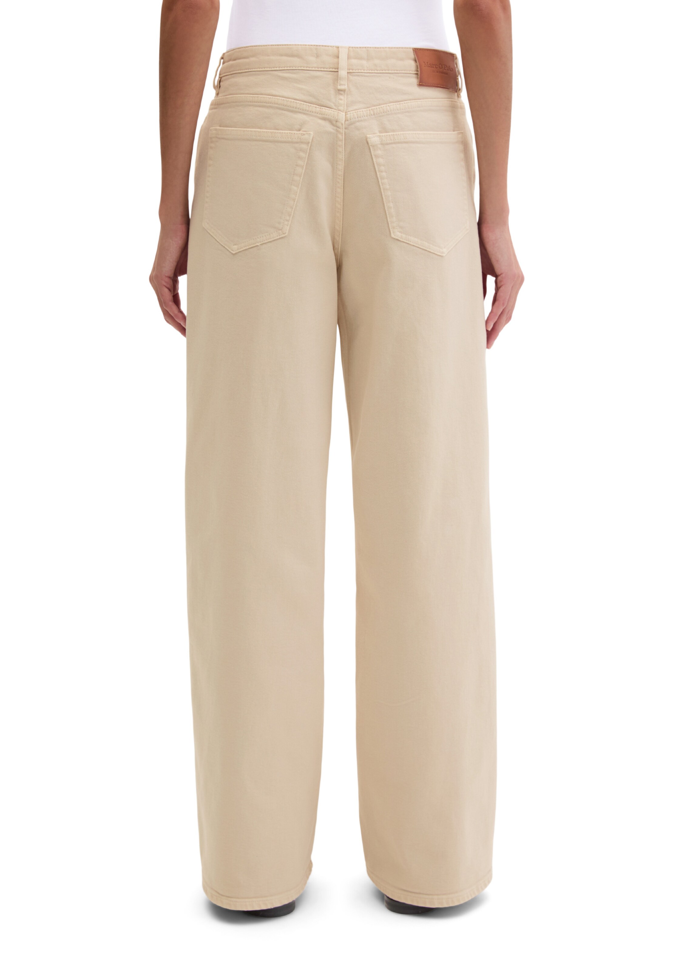 Marc O'Polo Wide leg Jeans 'Tolva' in Beige