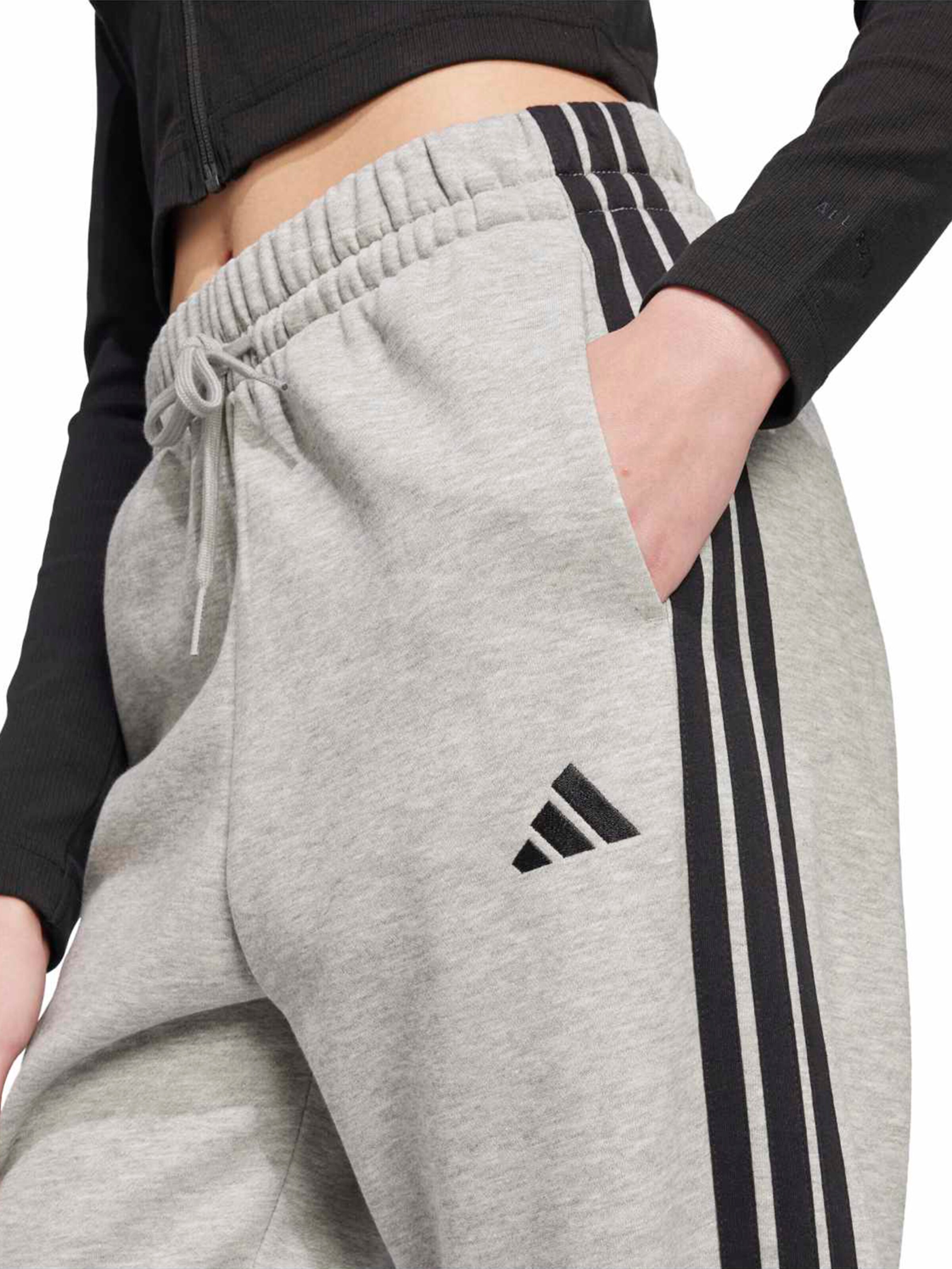 ADIDAS SPORTSWEAR Tapered Workout Pants 'Essentials' in Grey
