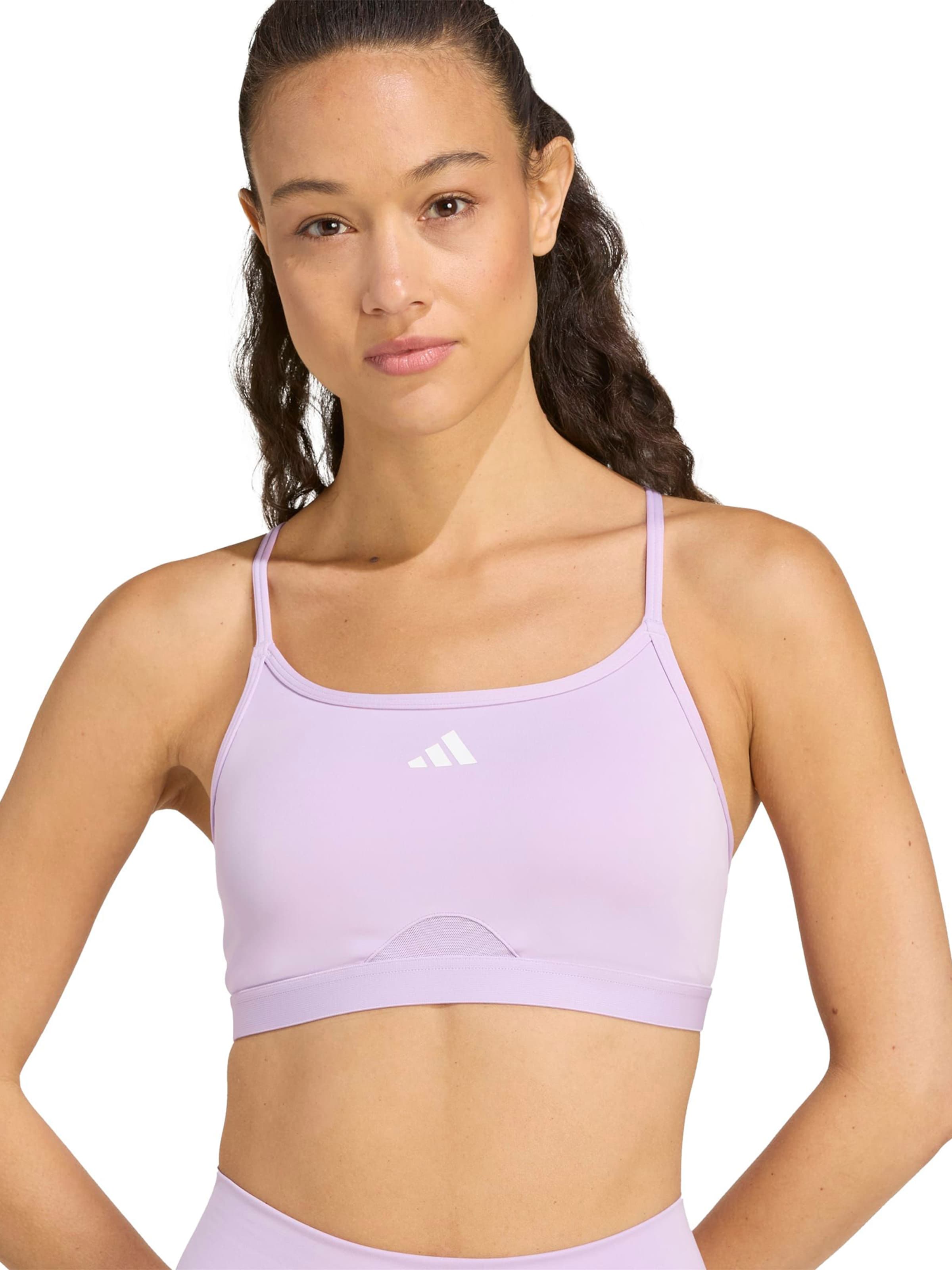 ADIDAS PERFORMANCE Бюстье Спортивный бюстгальтер 'Aeroreact' в Лиловый: спереди