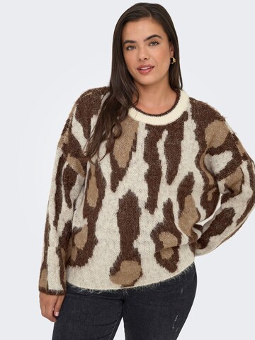 Pull-over 'CAREdelie' ONLY Carmakoma en beige