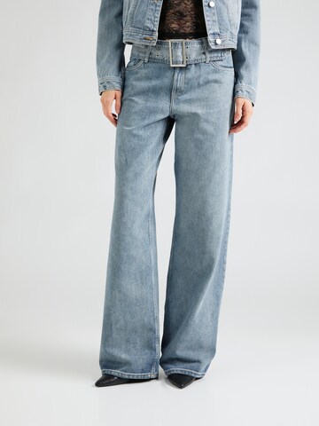 Wide Leg Jean KARL LAGERFELD JEANS en bleu : devant