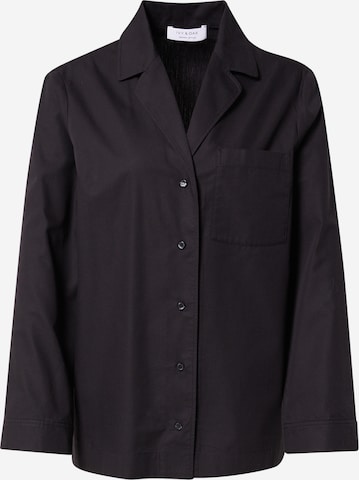 IVY & OAK Pajama Shirt 'TINKA' in Black: front