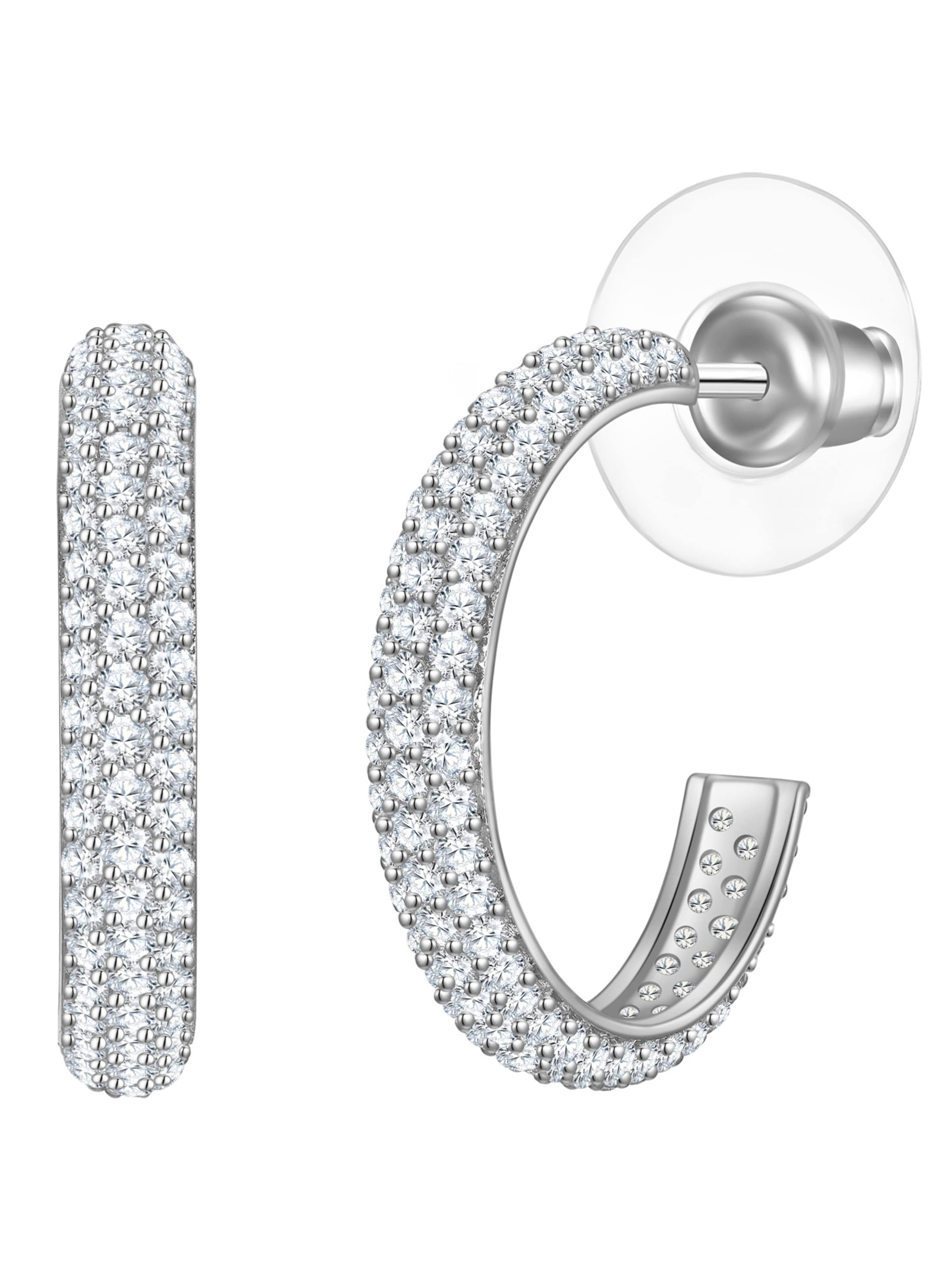 Yokoamii Earrings in Silver: front