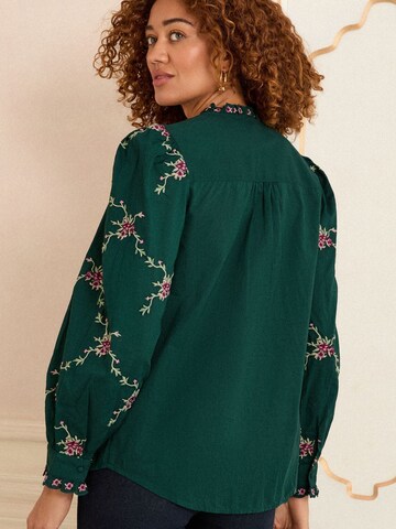 love & roses Bluse in Grün