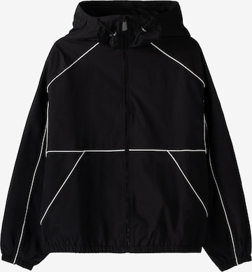 Veste mi-saison Bershka en noir : devant