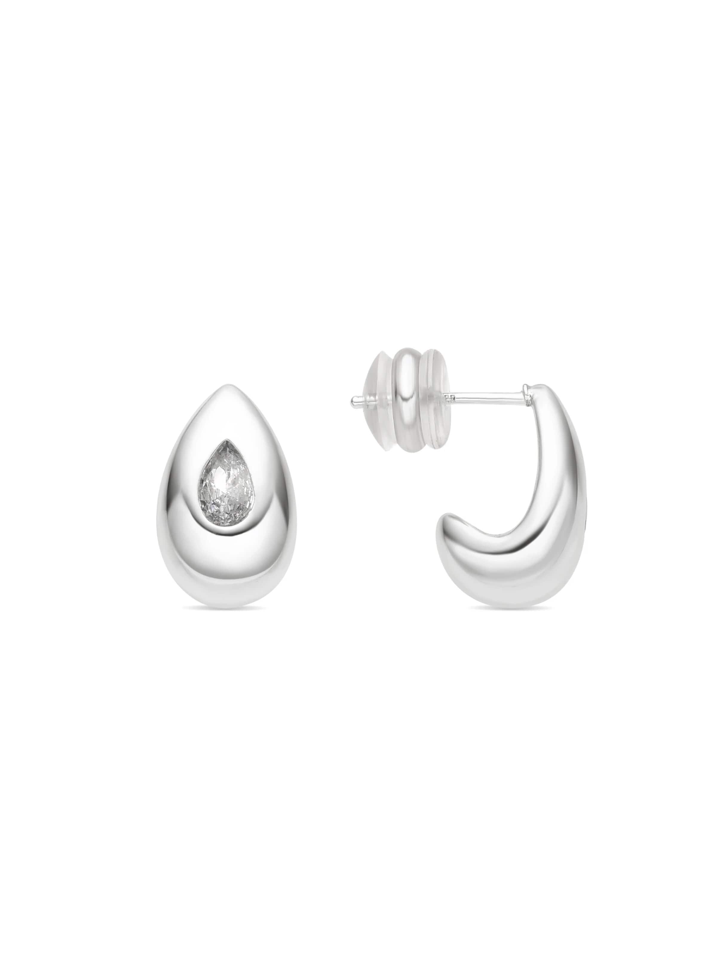 LUXBYLUX Earrings in Silver: front