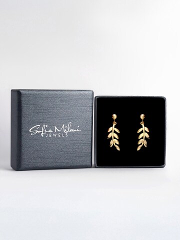 Sofia Milani Ohrringe 'Leaf'‌‌‌‌ in Gold