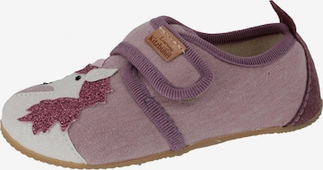Living Kitzbühel Hausschuh 'Einhornzauber' in Lila: Vorderseite